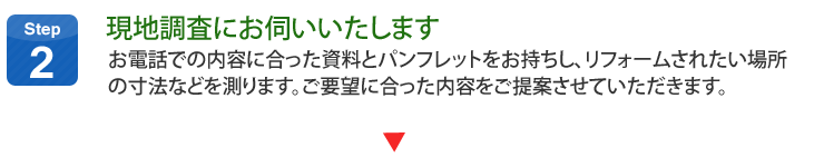 現地調査にお伺いいたします